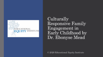 Culturally Responsive Family Engagement in Early Childhood Training Module